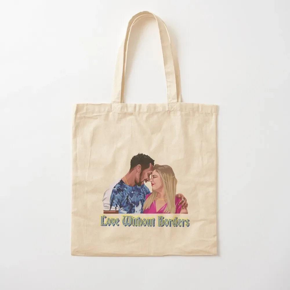 Love Without Borders Tote Bag Shopper custom canvas bag