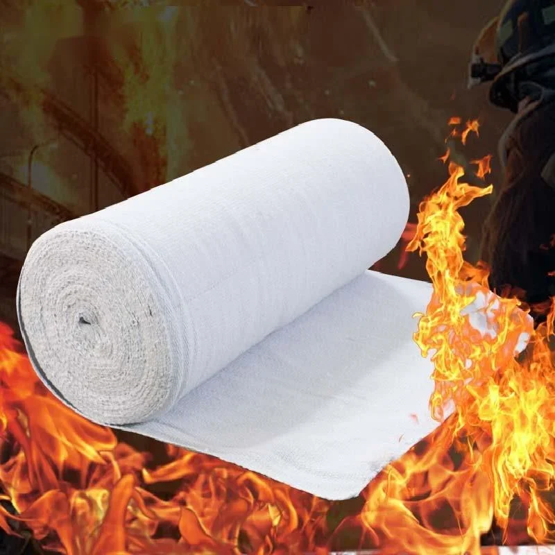 

A1 grade High Temperature Heat Insulation Cloth Ceramic Fiber Cloth Fire Curtain Electric Welding Flame Retardant