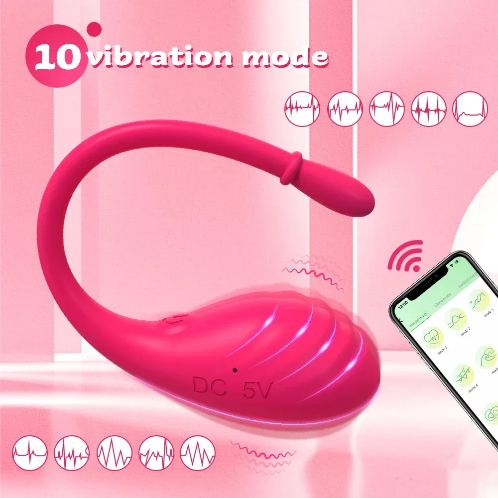 9 Mode Wireless APP Vibrator for Women G Spot Anal Vibrating Egg Massager Wearable Clitoral Stimulator Adult Sex Toy for Women