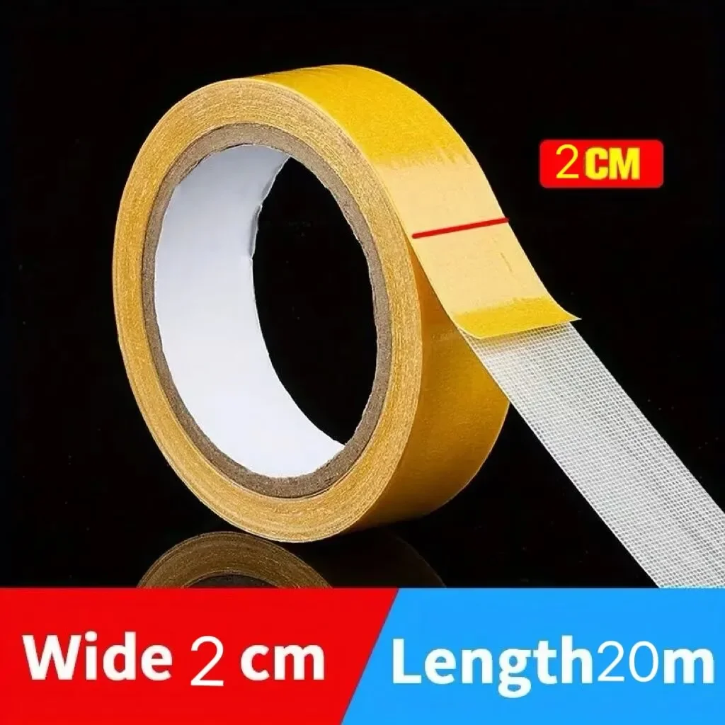 300u 1/2/3cmX20M Double Sided Powerful Adhesive Fixation  Tape Heavy Duty Translucent Mesh Waterproof Traceless Powerful Tape