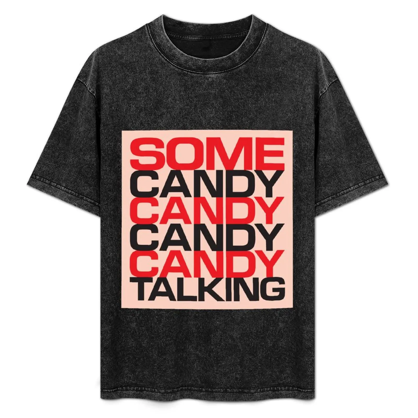 Camiseta JAMC con estampado de caramelos y tipografía, camiseta ligera para entrenamiento en el gimnasio