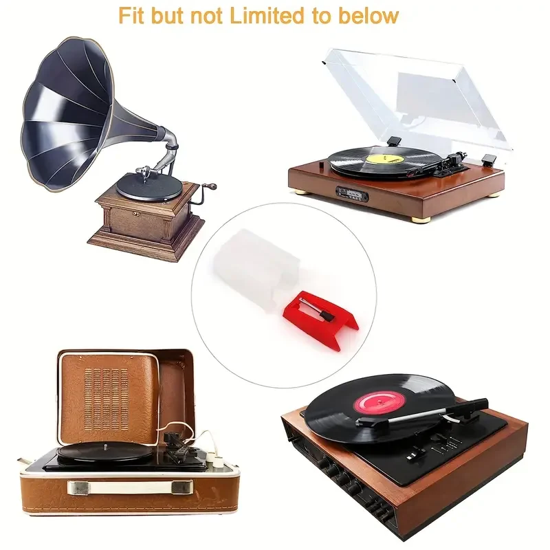 6PCS Record Player Needles ruby Universal Turntable Stylus Turntable Replacement Needles record player Phonograph Accessories view 5