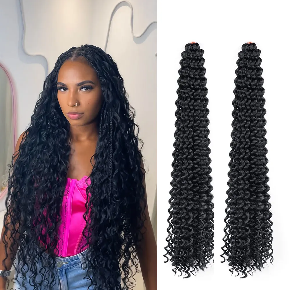 

22 28 дюймов синтетические свободные глубокие волны плетение волос наращивание волос волна воды коса волосы Ombre блондинка твист крючком вьющиеся волосы