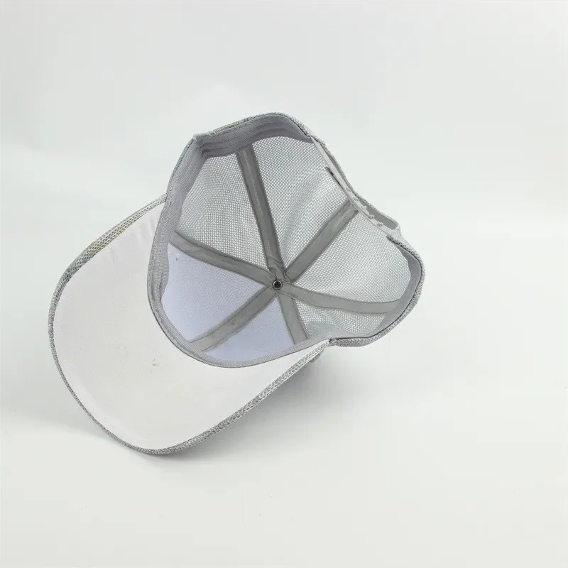 2022 Men's and Women's Outdoor Sunscreen Sun Hats Summer Mesh Breathable Sun Hat Color Gradient Hat Casual Adjustable Peaked Cap