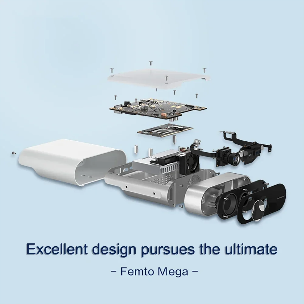 2026 Premium ORBBEC Femto Mega iToF 3D depth camera with POE network interface 4K resolution integrated