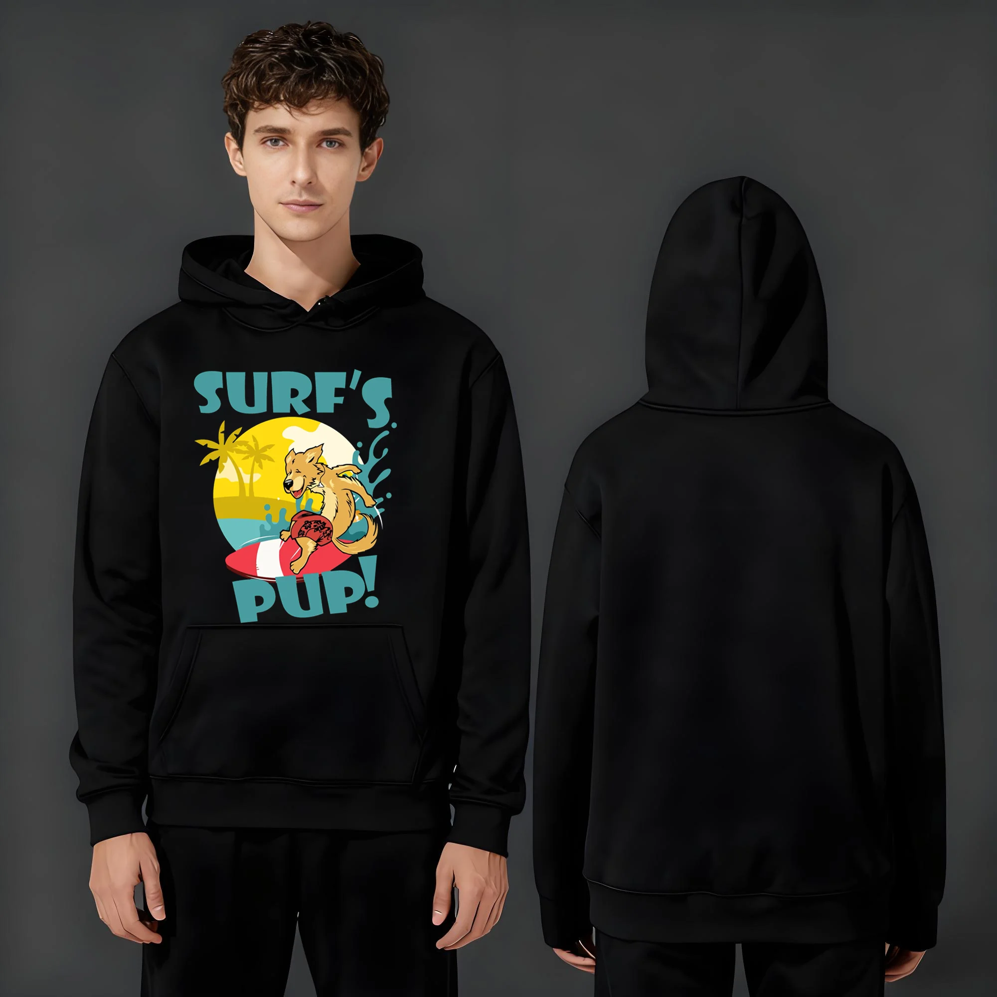 

Новейшая популярная повседневная мужская и женская толстовка с капюшоном весом 330 грамм с модными буквенными принтами животных. 2025 года.