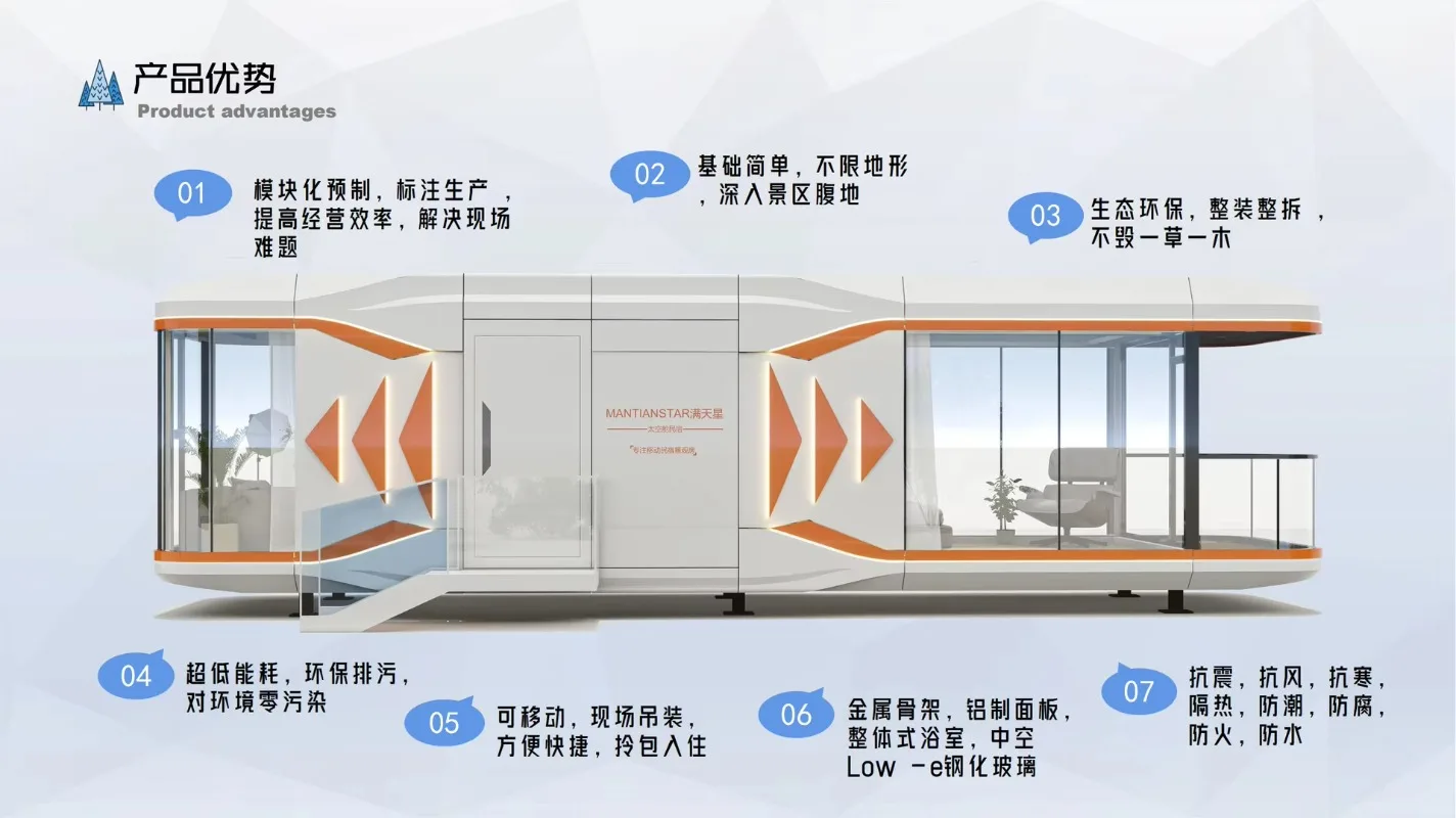 Gypsophila Mobile Homestay Steel Factory Source Mobile Hotel House