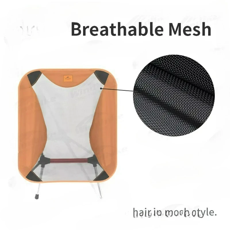 Customizable   High Back Ultralight Folding Chair Portable 120Kg Load Travel Rocking Chairs Outdoor