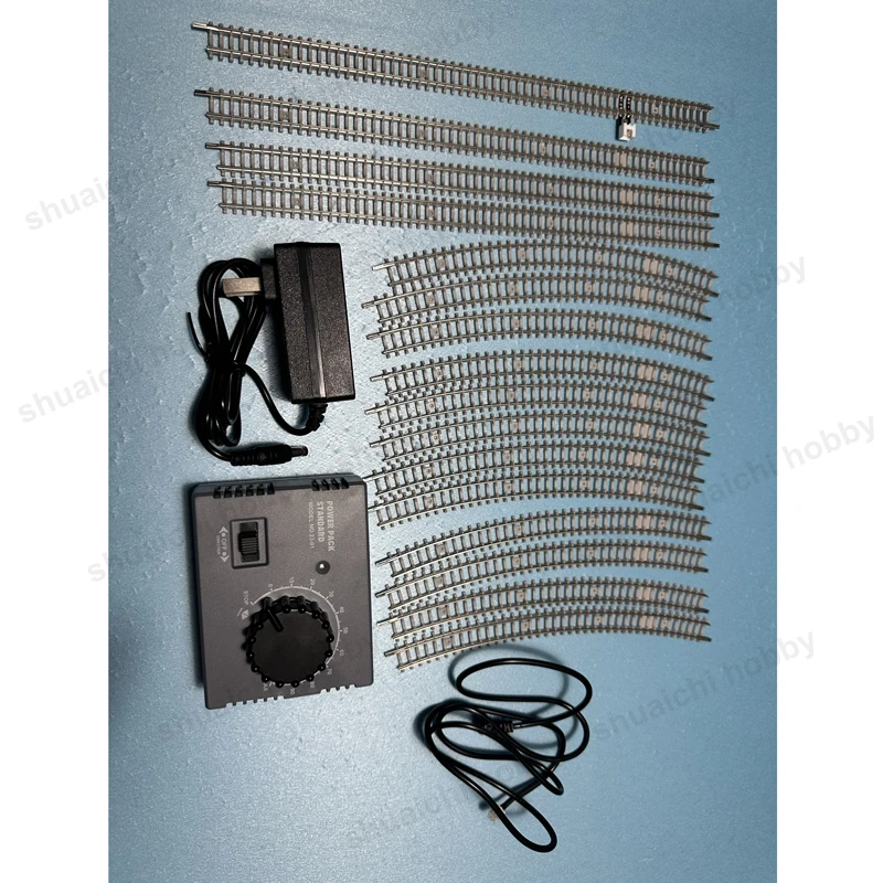 1Set 1/160 Scale Train Railway Track Model 390mm Curve Radius 280 Straight-track Railroad Accessories for DIY Sand Table Scene