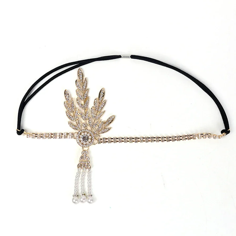 

Bridal Wedding Rhinestone Diamond Great Gatsby Headband Excellent Material High Quality for Thick Curly Hair Styling Decorative