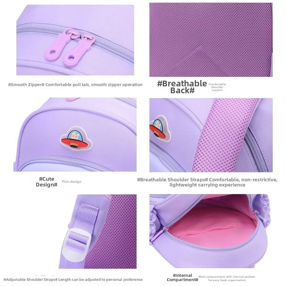 Excavator/Rabbit Schoolgirl Backpack Lightweight Double Shoulder Backpack Large Capacity Toddler Backpack Kindergarten School