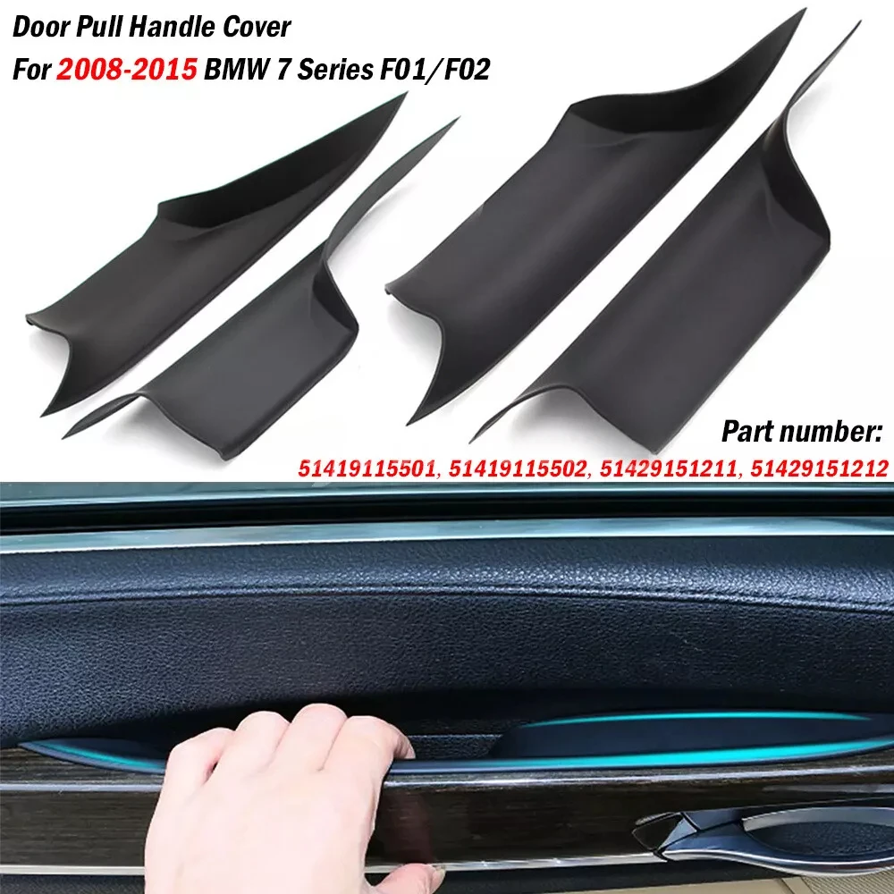 

For BMW 7 Series F01/F02 2009 - 2015 730 740 750 760 Car Styling Interior Door Handle Pull Protective Quick Install Cover Trim