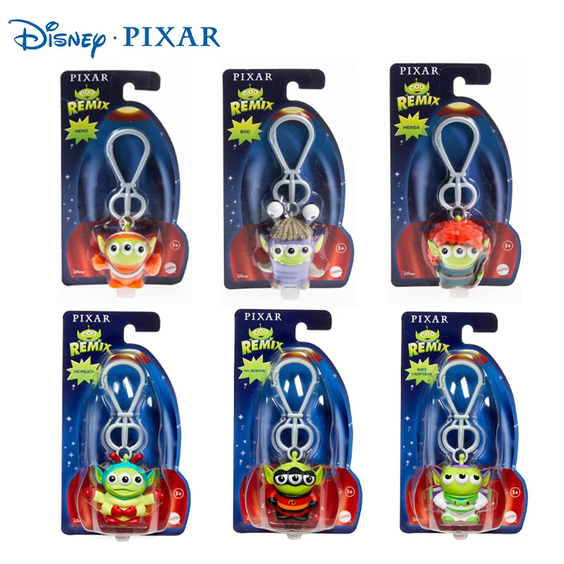 Disney Pixar Alien Keychain Cross-dressing Modeling Series Keychain Pendant Bag Pendant Decoration Mini Anime Figure Model Toys