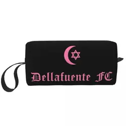 Custom Dellafuente Travel Cosmetic Bag Women Fashion FC Logo Makeup Toiletry Organizer Lady Beauty Storage Dopp Kit