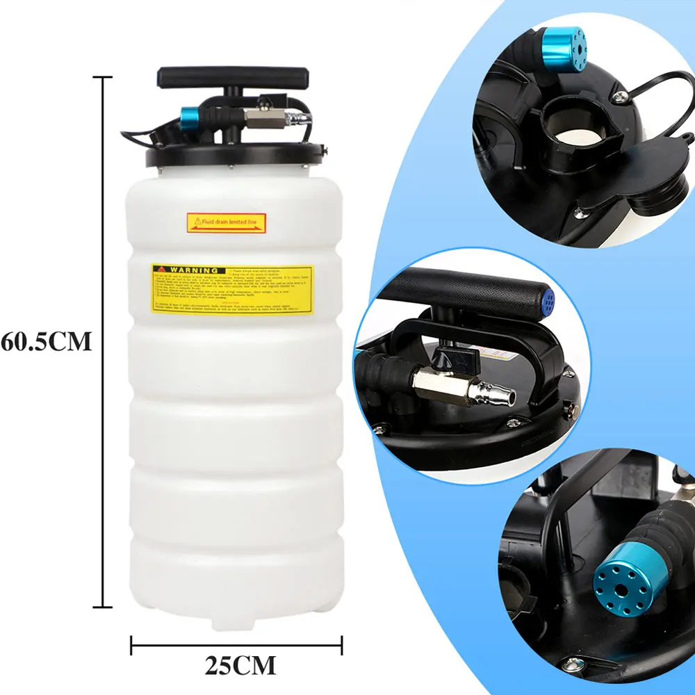 Hot Sale Car Boat Pneumatic Manual Hand Oil Fuel Fluid Extractor Vacuum Pump 15L Large Capacity