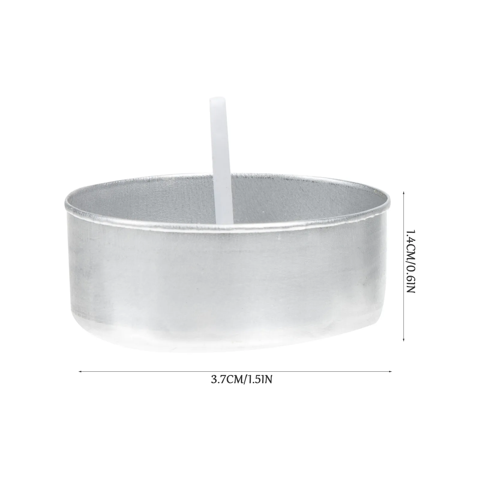 200Sets Round Tea Light Molds Aluminum DIY Making Supplies Smooth Texture Safe Healthy Material Desktop Ornament