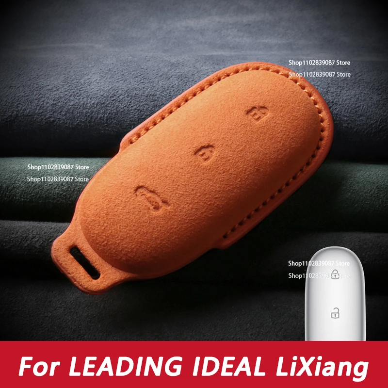 

For Leading Ideal LiXiang L7/L8/L9 Key Case Suede Special Protective Case Full Package Interior Decoration Car Accesorios