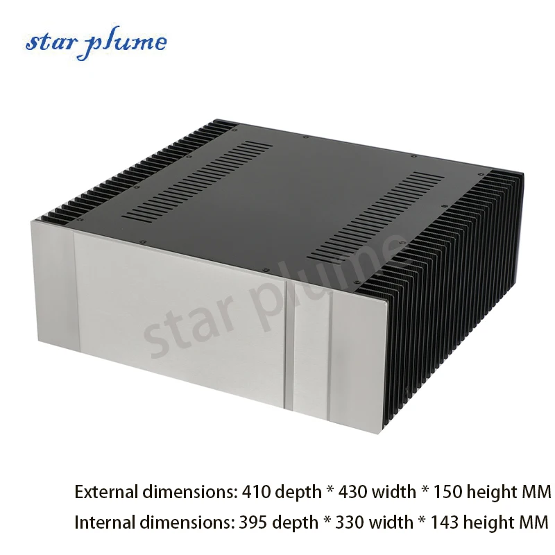 (410*430*150mm) JC194 All-aluminum Power Amplifier Case Preamplifier Chassis Postamplifier Vacuum Tube  Chassis Shell DIY Box