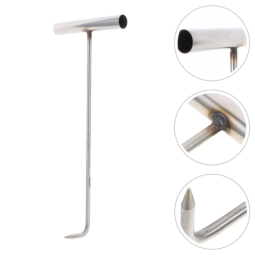 Manhole Cover Hook Hooks for Hanging Plumbing Hand Tools Meat Lifting Stainless Steel Lifter