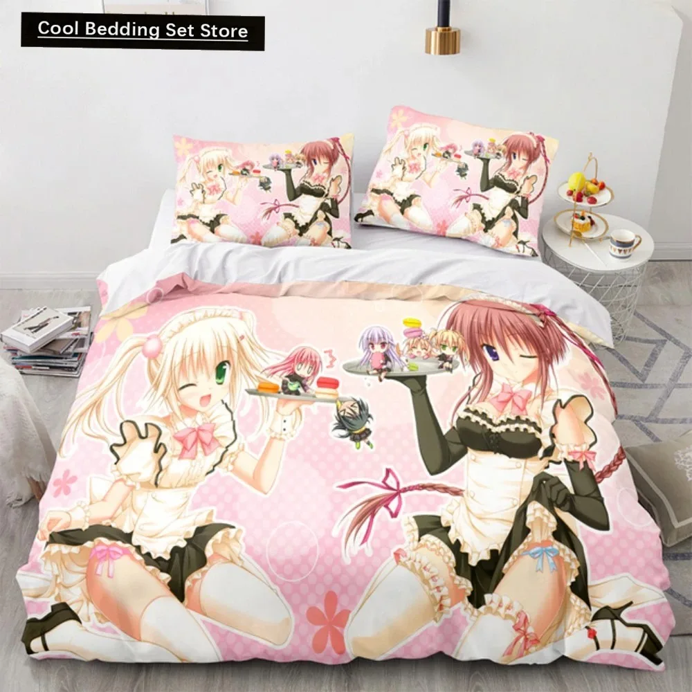 Kotori Itsuka Cosplay Bedding Set Anime Date a Live Costume Duvet Cover Set Double King Twin Full Size Bed Linen Boys Adult Gift