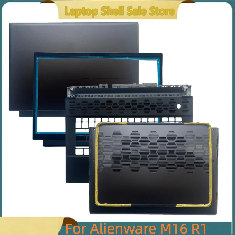 

Новый ноутбук для Alienware M16 R1, задняя крышка, верхняя крышка, задняя крышка экрана/передняя панель/верхняя крышка упора для рук/нижняя базовая крышка