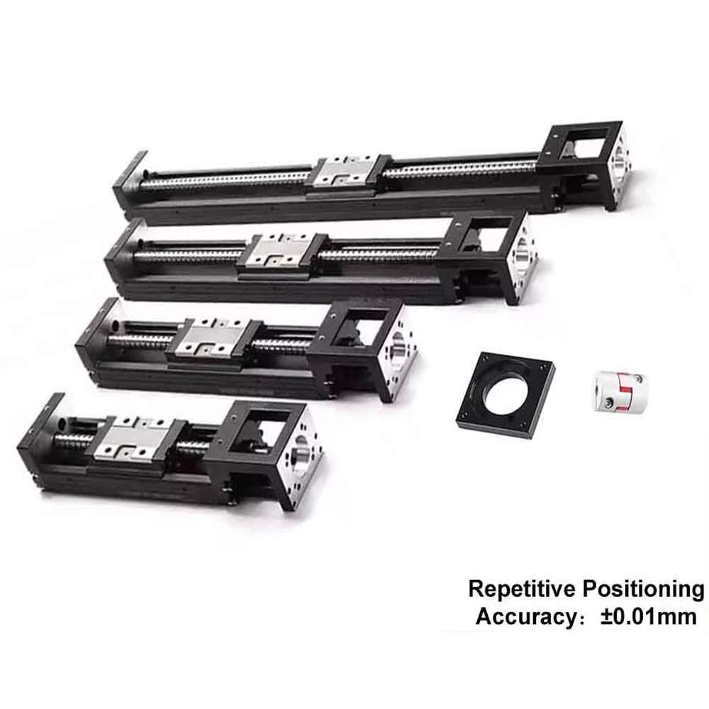 High Precision Ball Screw Sliding table KK60 Linear Moving Module 60mm-510mm Stroke Repeatability 0.01mm Industrial Robot Guide
