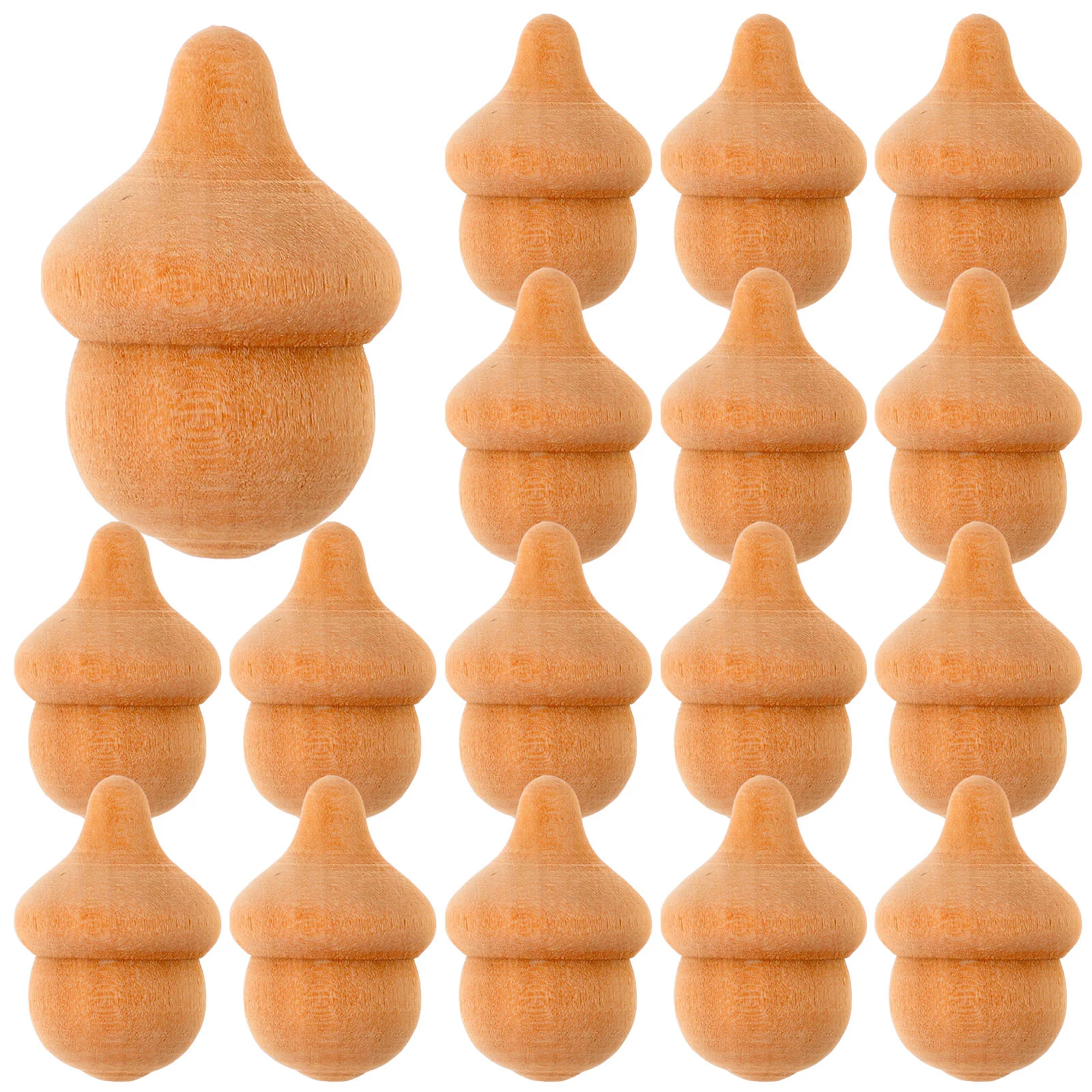 20 Pcs Waldorf Boy Unfinished Christmas Stroller Wooden Dolls to Paint DIY Hook up Child