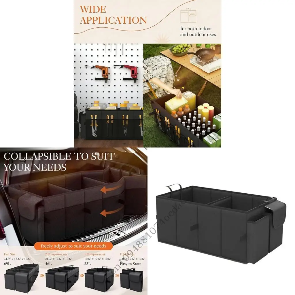 

Cargo Storage Tool Multiple Compartment Storage Box Collapsible Trunk