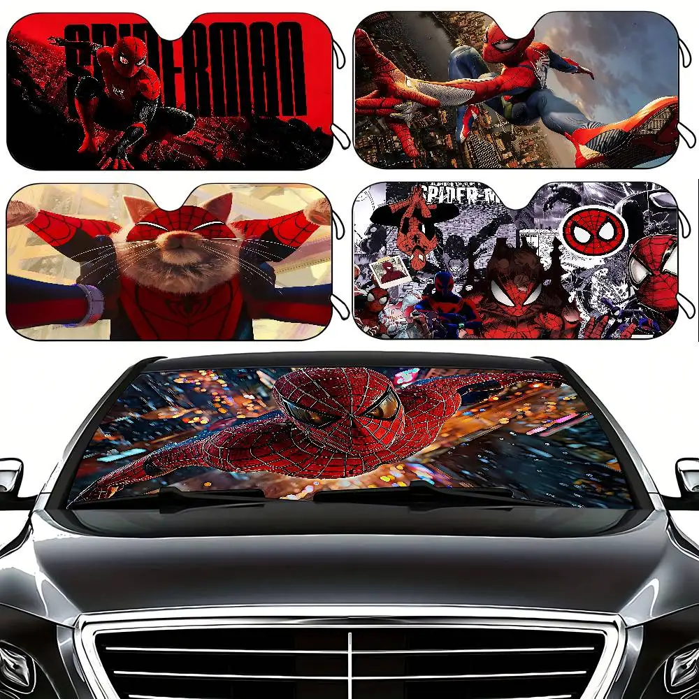 Cool-S-spider-M-manS Stilvoller und trendiger Windschutzscheiben-Sonnenschutz, Auto-Windschutzscheibenabdeckung, Auto-Sonnenschutzvorhang, Auto-Sonnenschutzabdeckung