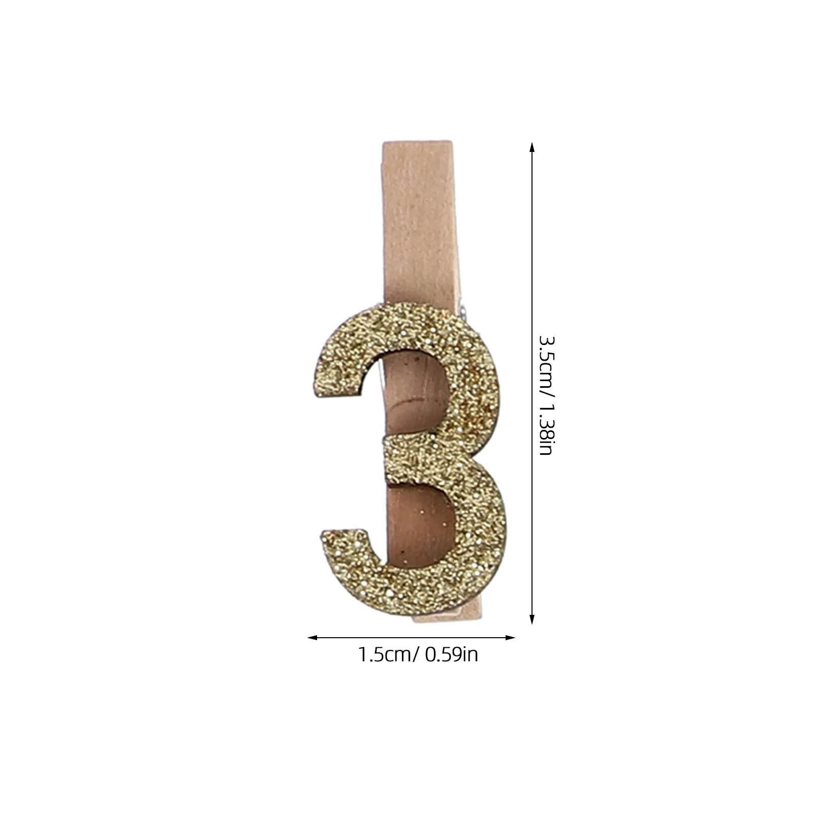 24Pcs Wooden Photo Clips Small Picture Clamps Compact Decorative Clips for Party Birthday Home Office School Accessories