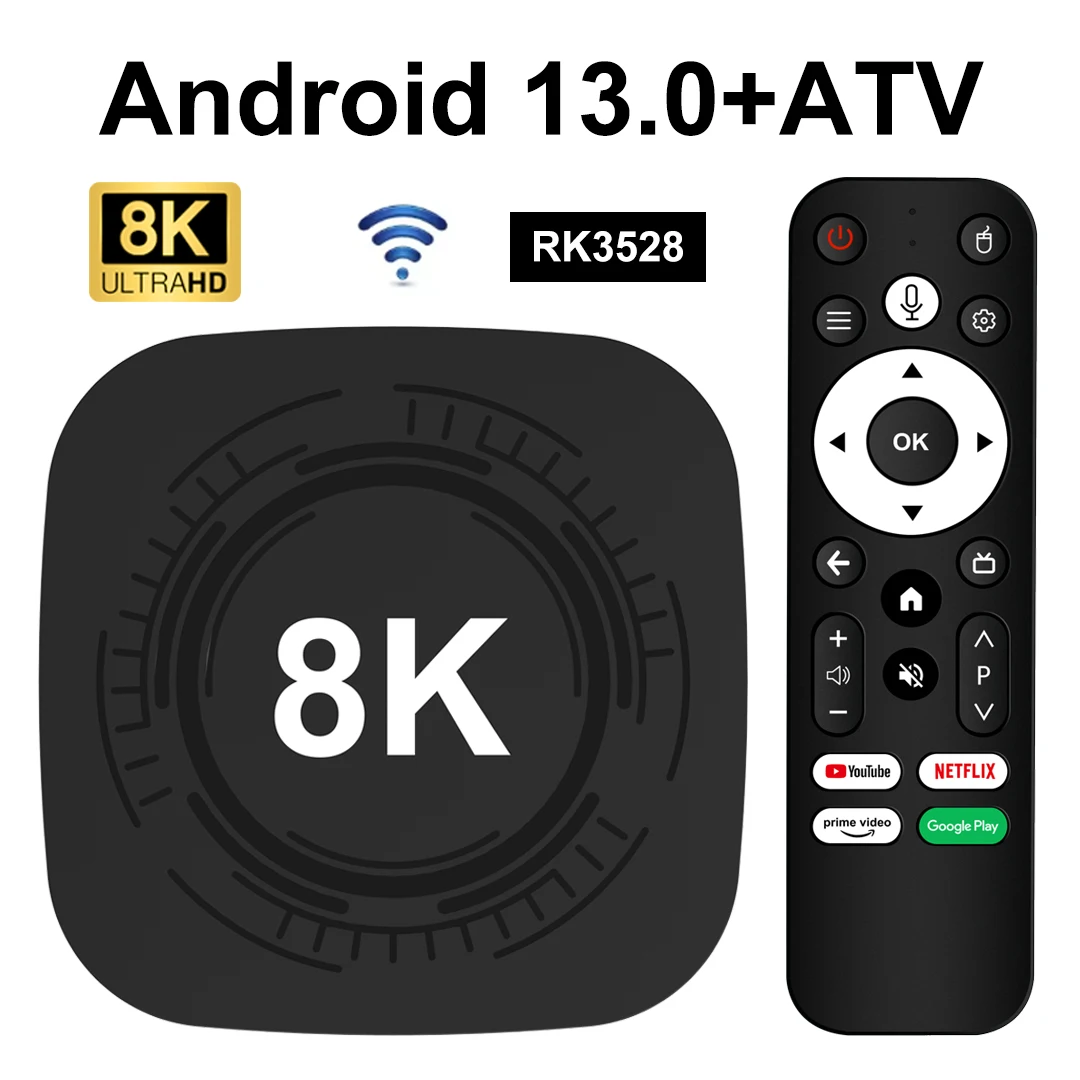 

MX10 8K PRO TV Box Android 13.0+ATV 2GB/4GB 16GB/32GB Smart Home Theater Wi-Fi 6/2.4GHz+5GHz BT5.4