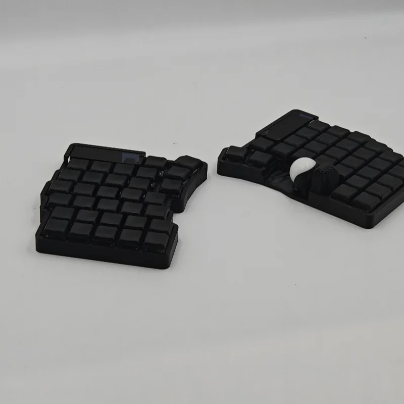 Trackball 39/47/59/61 Keys LowProfile ChocV1/V2 Split Keyboard Wired HotSwap Rgb 25mmPomTrackball Mouse/RP2040 Oled Screen Vial