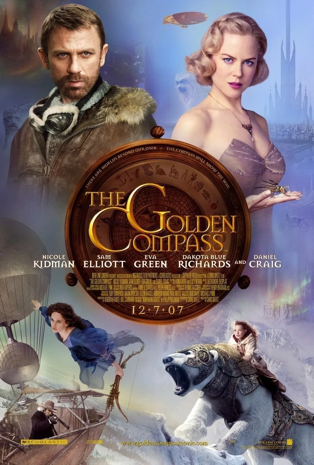 Movie The Golden Compass (2007) Poster Prints Wall Sticker Home Decor Bar Cafe Art Painting