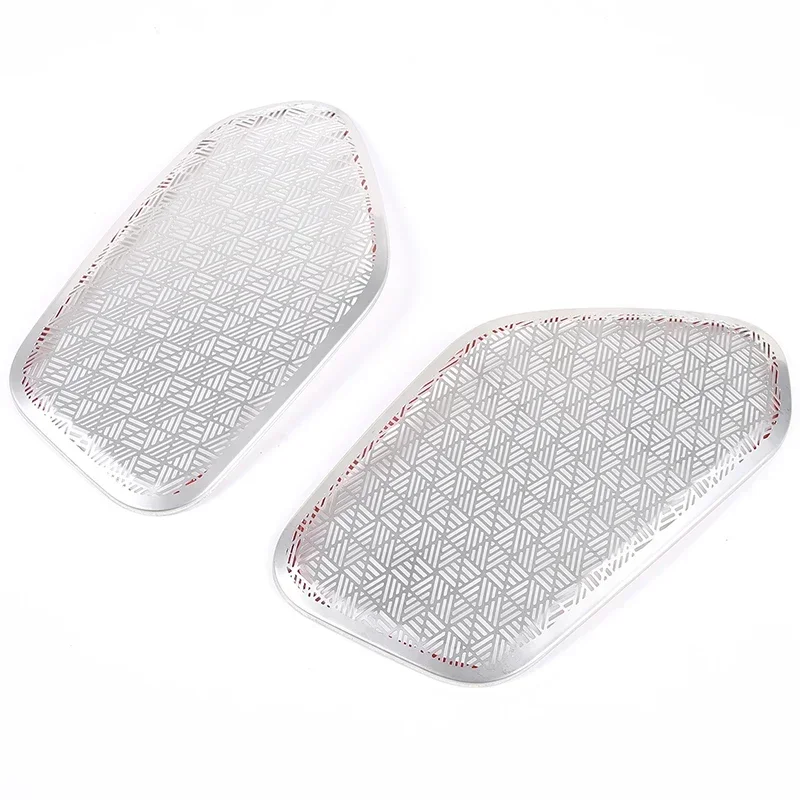 

For BMW 5 Series G60 2024 + car door horn decorative frame cover stainless steel silver interior accessories