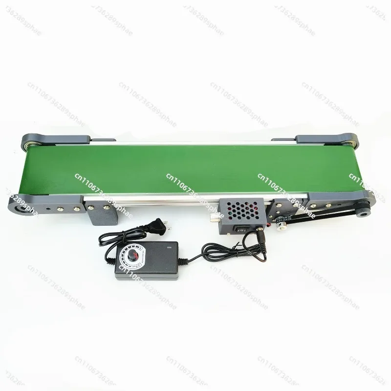 DC 12V Electric Desktop Conveyor Belt Technology Production Elevator Model Friction Experiment Device Speed Adjustable 0-116RPM
