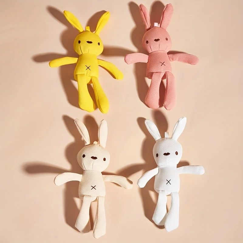 A random color Easter cartoon rabbit pet plush toy with dogs, cats interactive play Valentine\'s Day, party birthday gifts