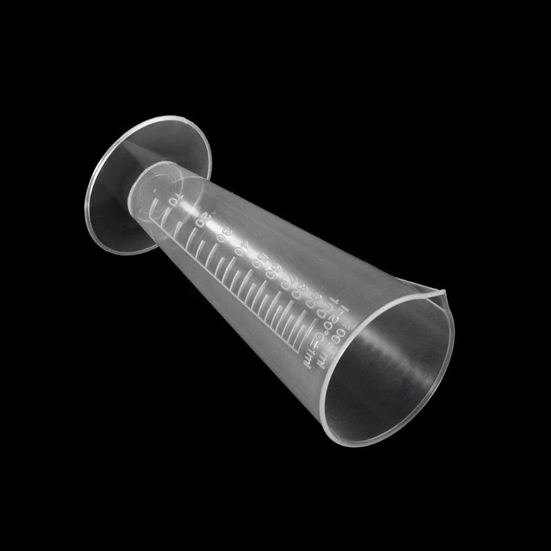 W89C para triángulo Graduado plástico Medición copa mezcla transparente para cocina laboratorio