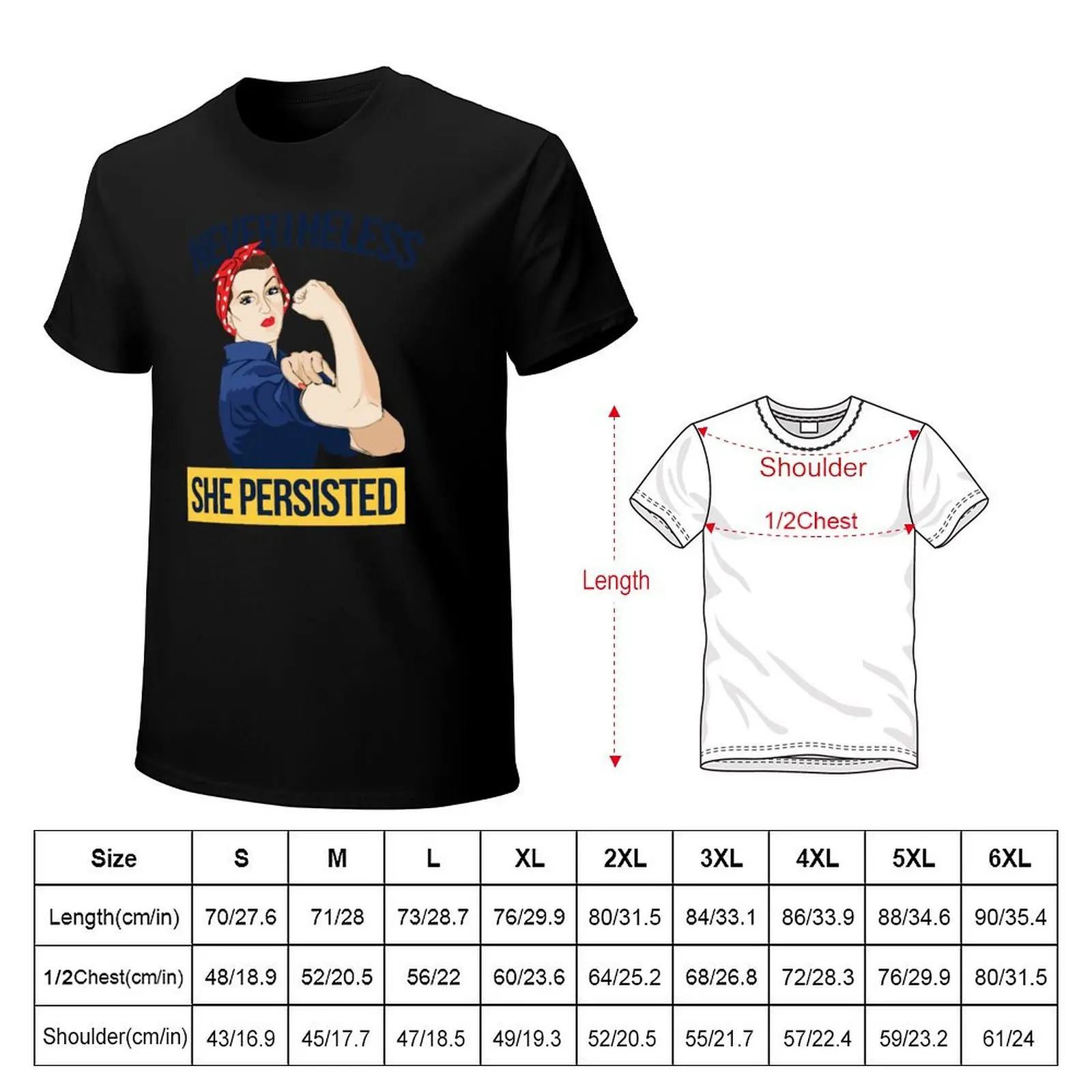 Nevertheless she persisted T-Shirt Summer Fashion Casual Tee Shirt