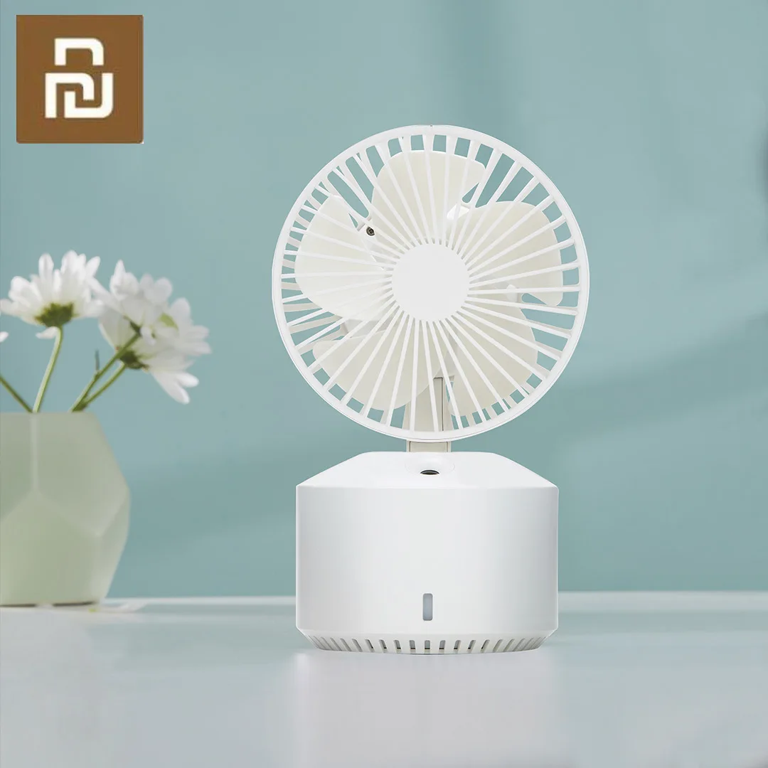 Wellsmart 3-in-1 Desktop Fan Ultrasonic Humidifier Cool Mist Beauty Hydration Skin Mouisture Air Cooling Fan Soft night light