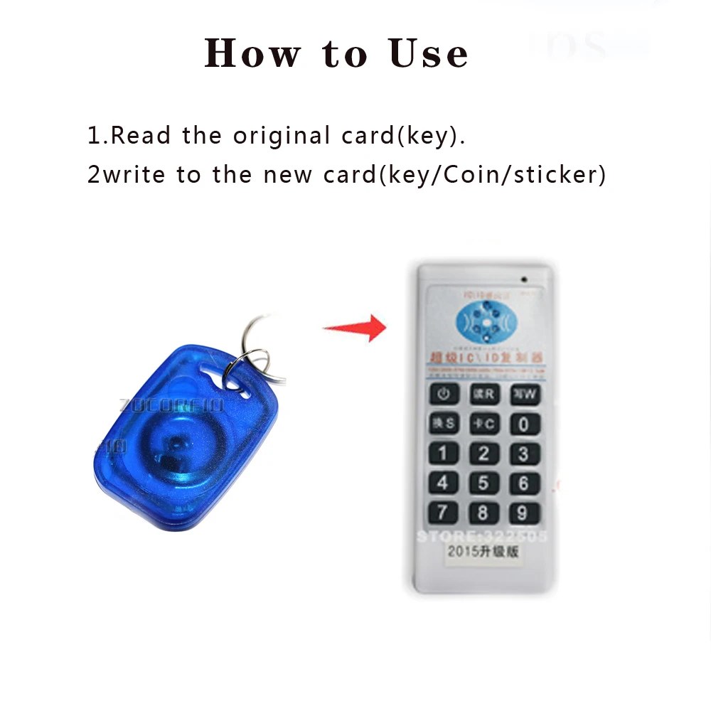 10pcs Rfid Dual Chip Smart Card Ic+Id Frequency Keychain Em/Tk4100 Authorized Access Control 1k S50 Read-Only Token Tag