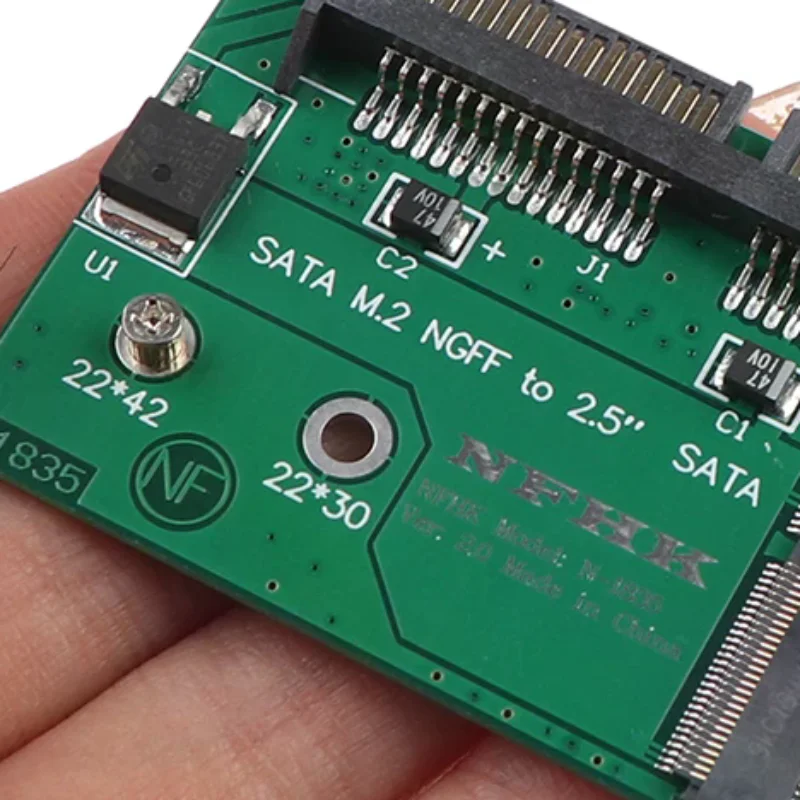 

M.2 NGFF Ssd Solid State Hard Disk To Half High 2.5 Inch Sata3 Adapter Card