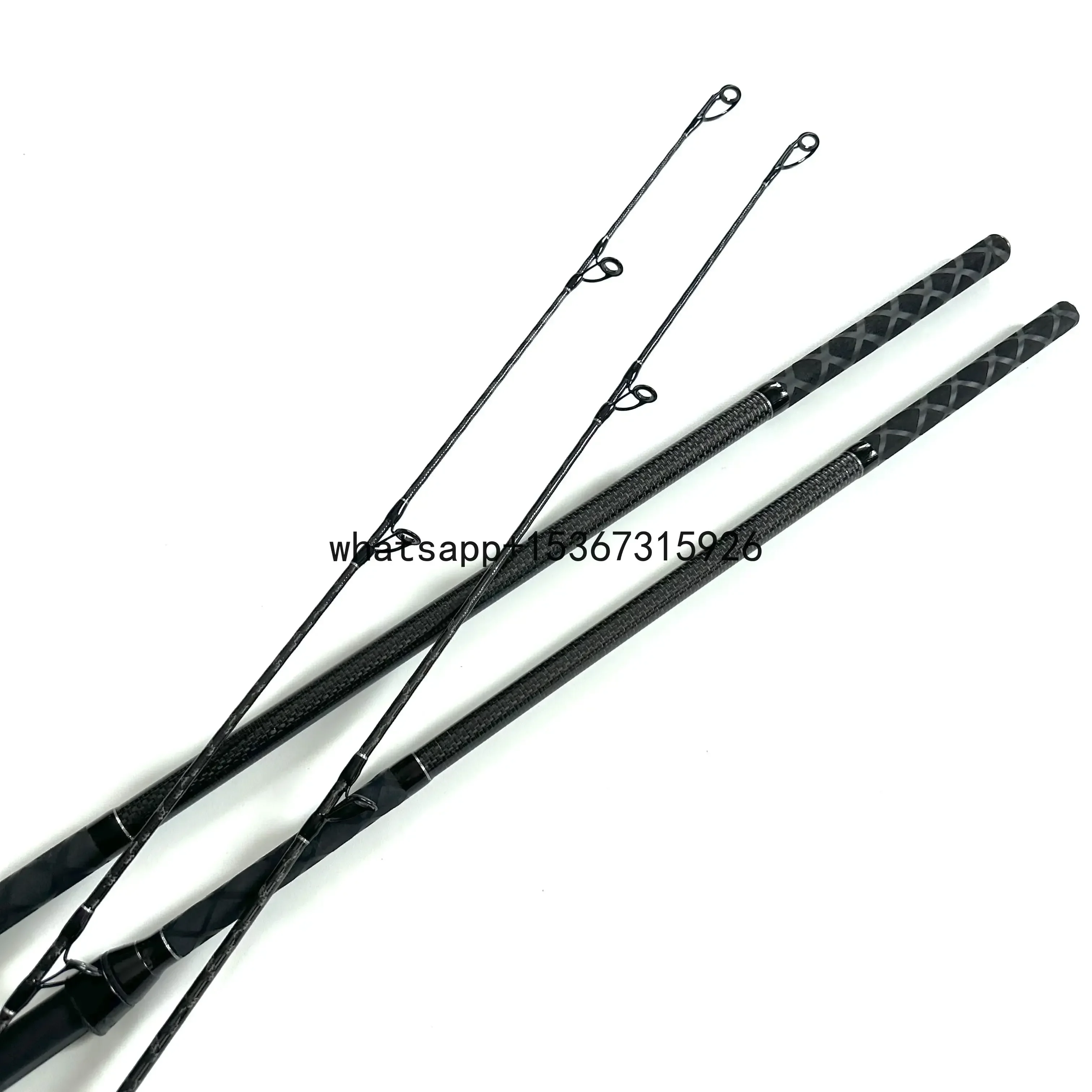 2 Sections Carbon fiber river fishing rod feeder carp spinning fishing gear