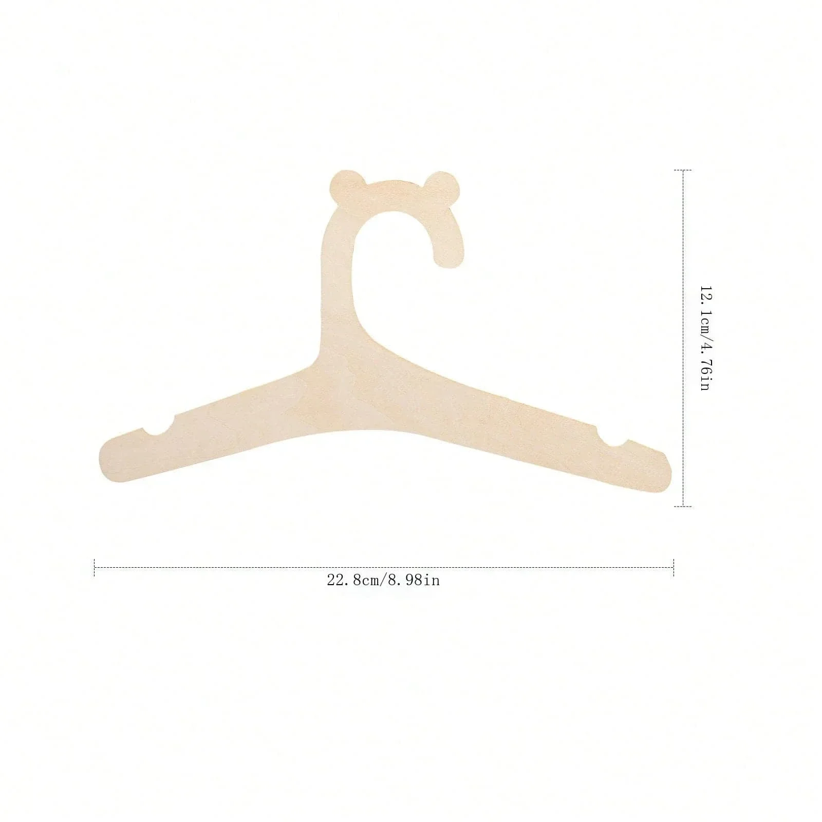 yes5/10/20/50pcs Baby Clothes Rack Cute Bear Wooden Children Clothing Hanger Home Girl Princess Room Nursery Decor for Kids Pres view 6