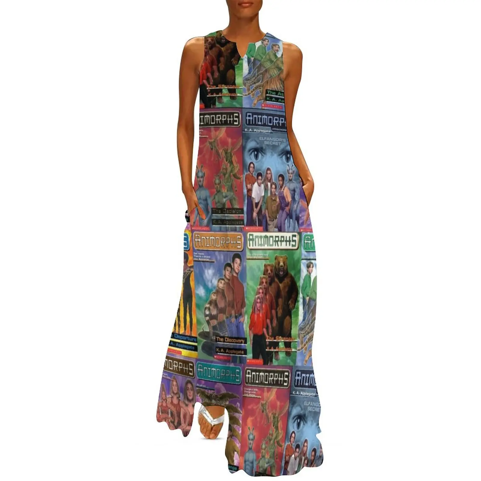 

Animorphs Book Covers Long Dress Female dress Aesthetic clothing luxury woman party dress