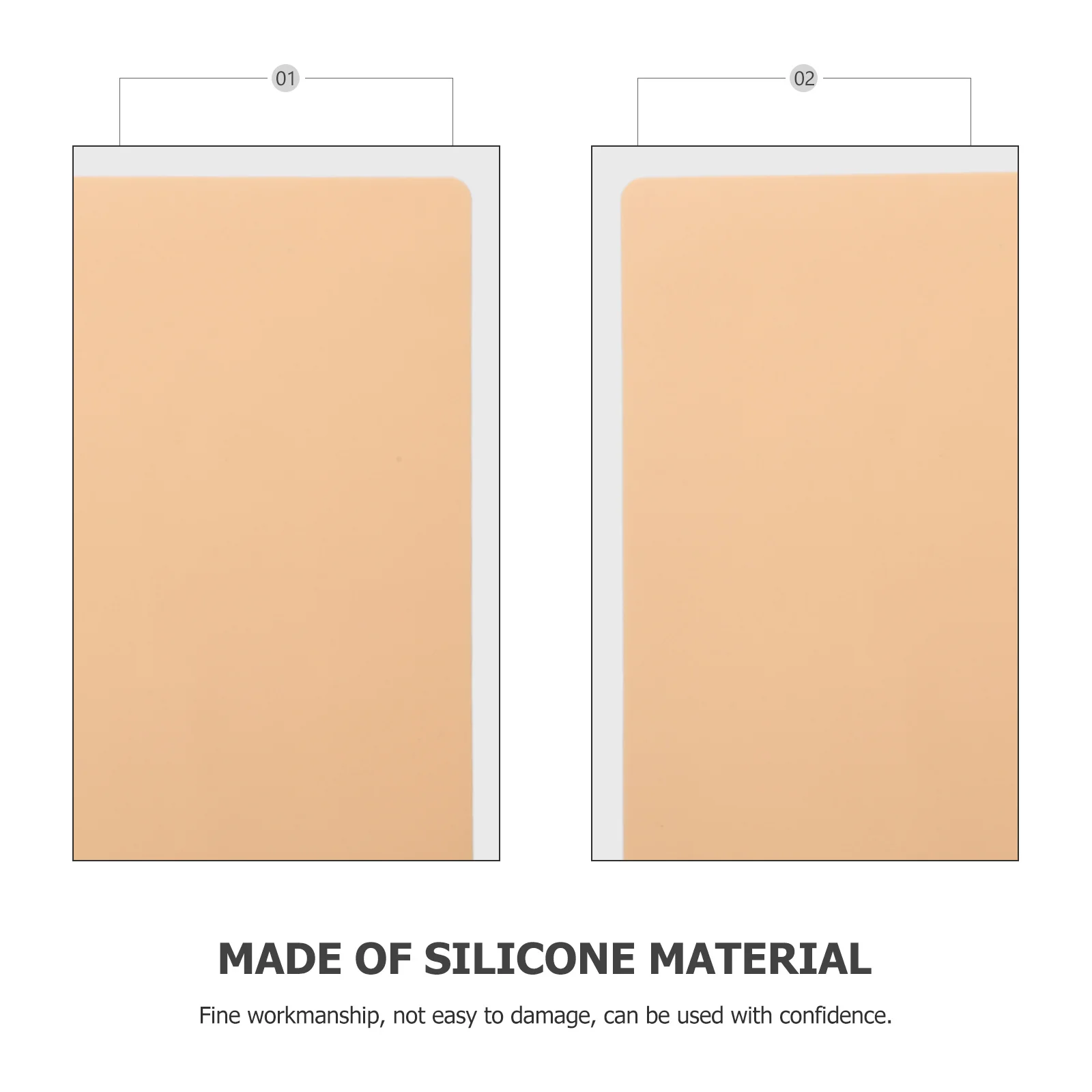 

5Pcs Practice Skin Tattooing Silicone Blank Sheets Microblading Artificial Skin for Beginners Beauty Salon Artists Training