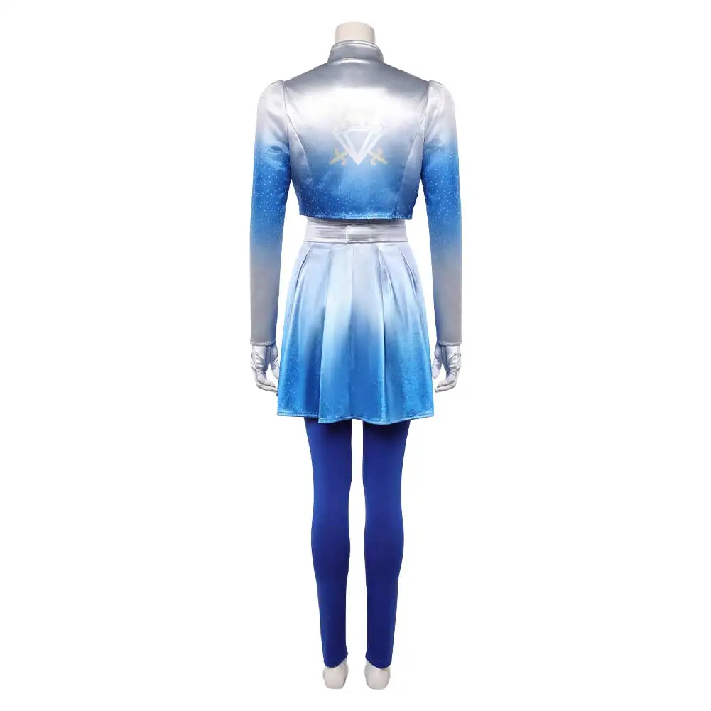 Women Chloe Cosplay Costume 2026 Movie Descendants Fancy Roleplay Dress Coat Pants Gloves Belt Set Halloween Carnival Party Suit view 3