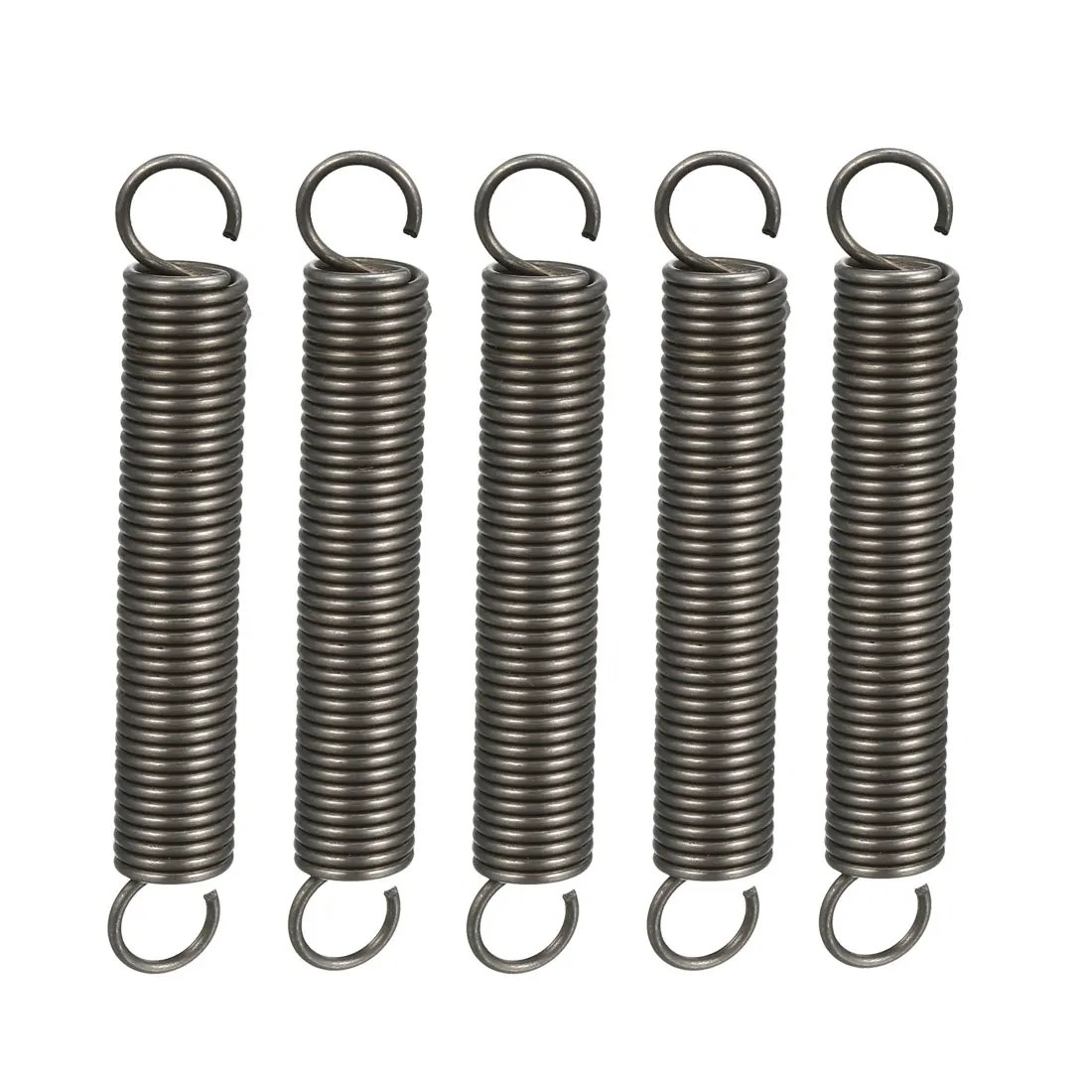 

uxcell Extended Compressed Spring Wire Diameter 0.047" , OD 0.39" , Free Length 2.76" Spring Steel Small Dual Hook Tension S