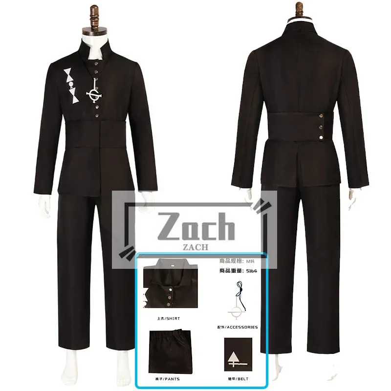 

Ghost Cosplay Costume Anime Papa Emeritus Cosplay Costume Black uniform Suit Halloween Party Roleplay clothing for MEN