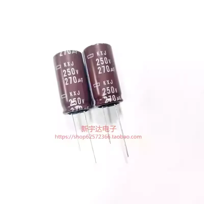 

10-100 шт. черных диамондных электролитических конденсаторов серии KXJ 250V270UF 18X35, высокочастотные, с низким сопротивлением, 270 мкФ 250В