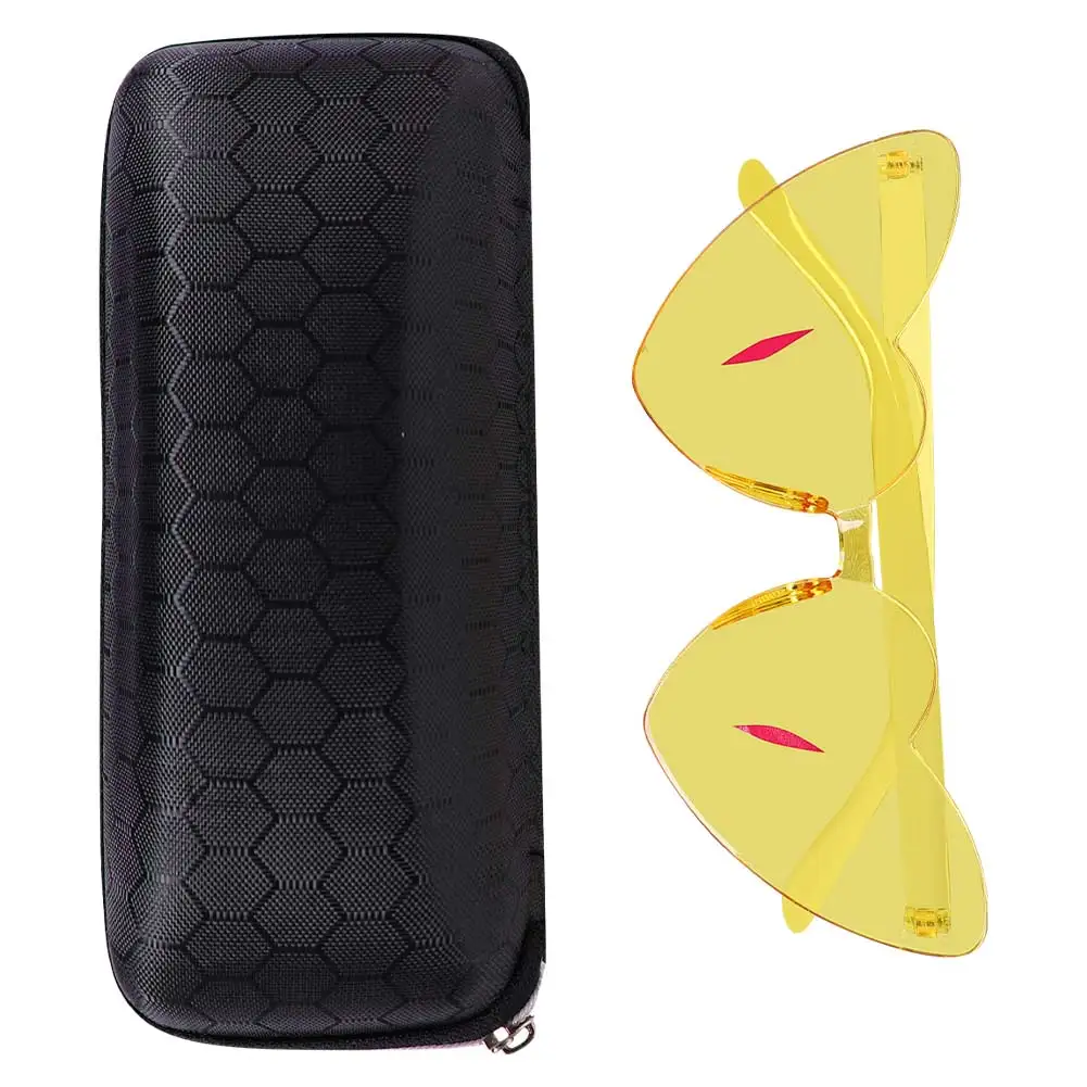 TV Hell Inn Hotel 2 السير Pentious Heaven تأثيري نظارات الشر زعيم Disgusie الأصفر على شكل قلب نظارات هالوين البدلة الدعامة #6